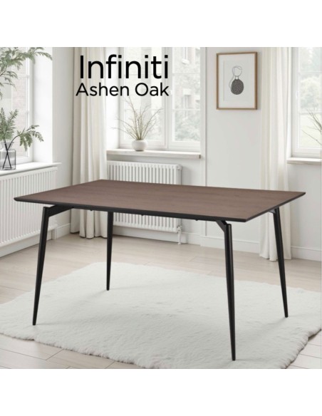 Infiniti 160cm Dining Table - Dune Oak