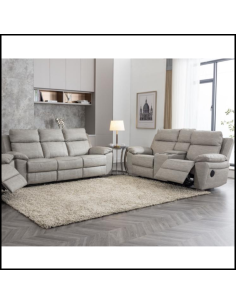Huntington 3+2 Sofa Set - Silver Grey