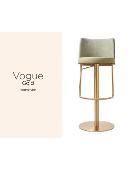 Vogue Barstool - Gold Pistachio Fusion