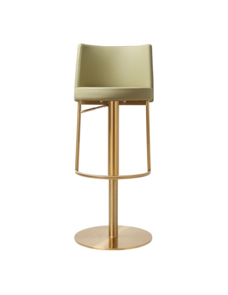 Vogue Barstool - Gold Pistachio PU