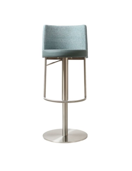 Vogue Barstool - Stainless Steel/Teal PU