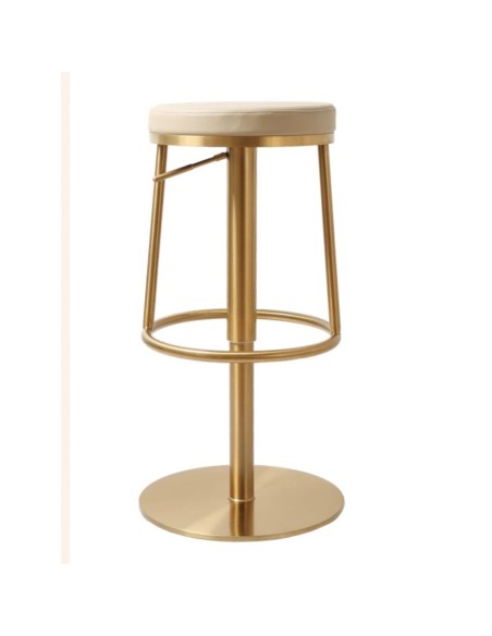 Vibe Barstool - Gold/Barley PU