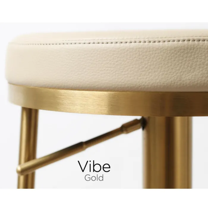 Vibe Barstool - Gold Barley PU