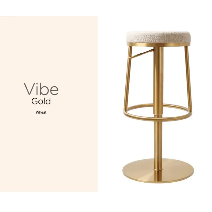 Vibe Barstool - Gold Wheat