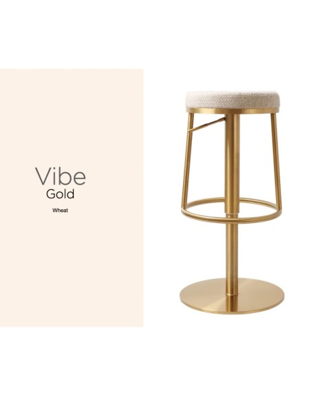 Vibe Barstool - Gold/Wheat