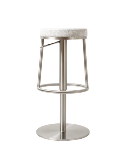 Vibe Barstool - Stainless Steel/Silver Grey