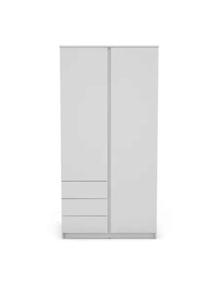 Bergen 2 Door 3 Drawer Wardrobe - White