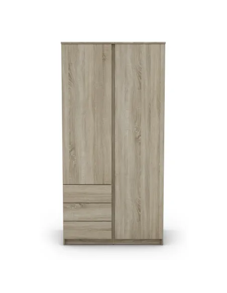 Bergen 2 Door 3 Drawer Wardrobe - Sonoma Oak
