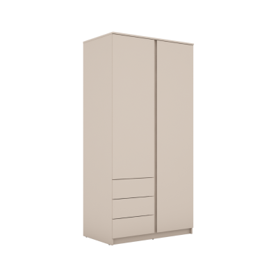 Bergen 2 Door 3 Drawer Wardrobe - Cashmere