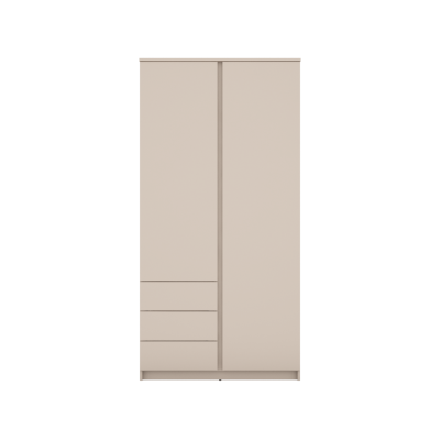 Bergen 2 Door 3 Drawer Wardrobe - Cashmere