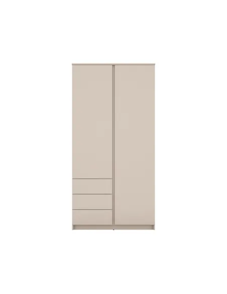 Bergen 2 Door 3 Drawer Wardrobe - Cashmere