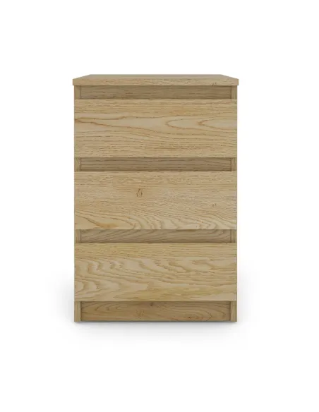 Bergen 3 Drawer Bedside Locker - Sonoma Oak