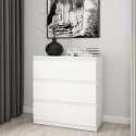 Bergen 3 Drawer Chest - White