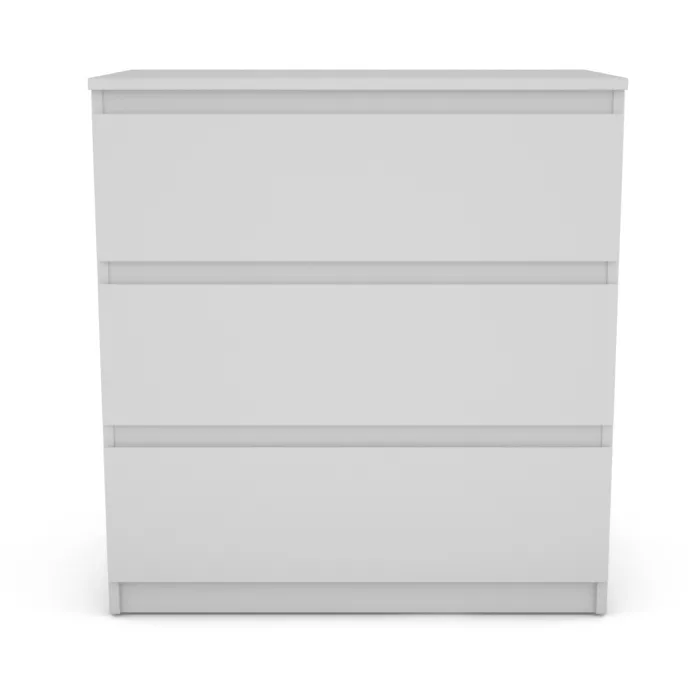 Bergen 3 Drawer Chest - White