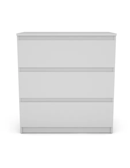 Bergen 3 Drawer Chest - White