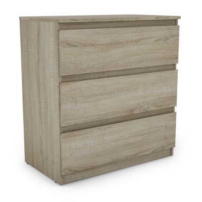 Bergen 3 Drawer Chest - Sonoma Oak