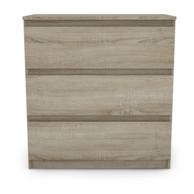 Bergen 3 Drawer Chest - Sonoma Oak