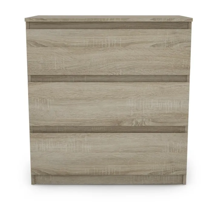 Bergen 3 Drawer Chest - Sonoma Oak