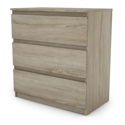 Bergen 3 Drawer Chest - Sonoma Oak