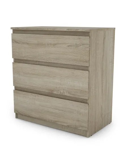 Bergen 3 Drawer Chest - Sonoma Oak