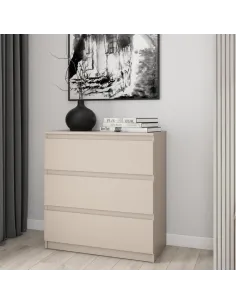 Bergen 3 Drawer Chest - Cashmere