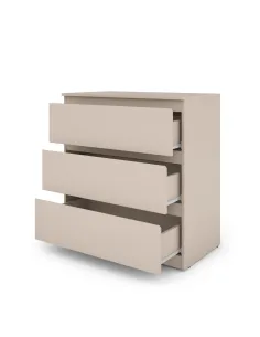 Bergen 3 Drawer Chest - Cashmere 2