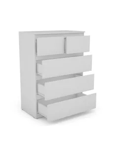 Bergen 3+2 Drawer Chest - White 2