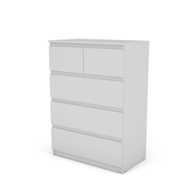 Bergen 3+2 Drawer Chest - White