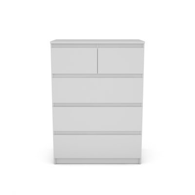 Bergen 3+2 Drawer Chest - White