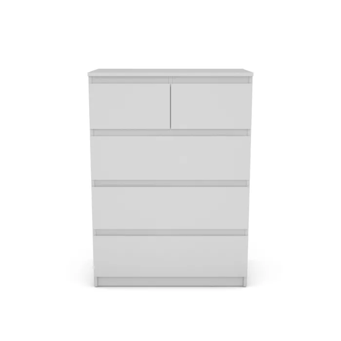Bergen 3+2 Drawer Chest - White
