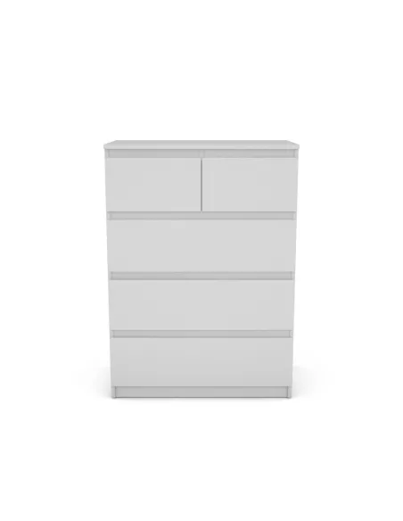 Bergen 3+2 Drawer Chest - White