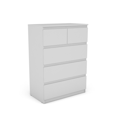 Bergen 3+2 Drawer Chest - White