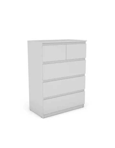 Bergen 3+2 Drawer Chest - White
