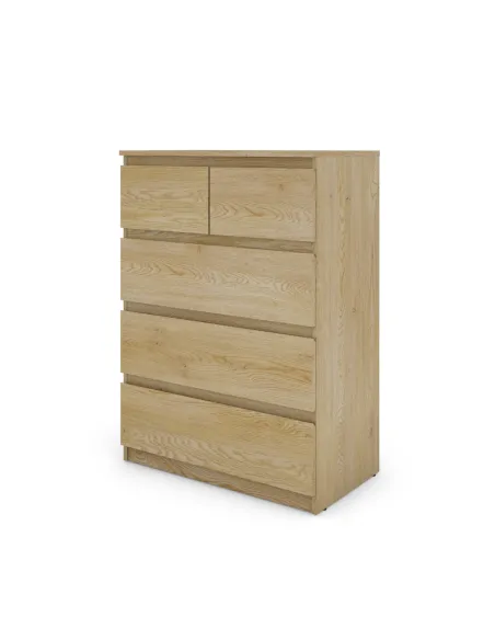Bergen 3+2 Drawer Chest - Sonoma Oak