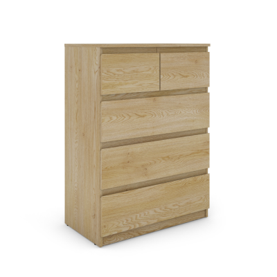 Bergen 3+2 Drawer Chest - Sonoma Oak