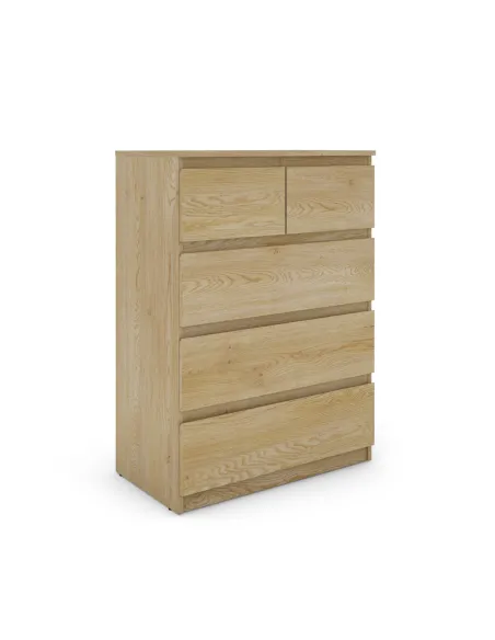 Bergen 3+2 Drawer Chest - Sonoma Oak