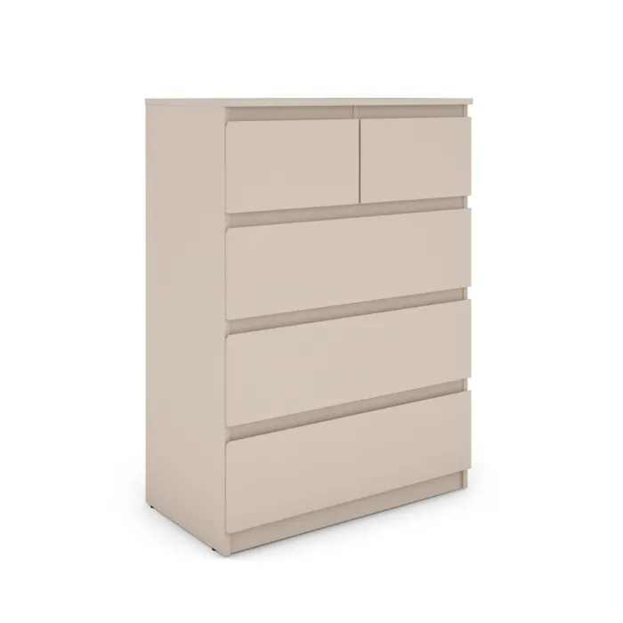 Bergen 3+2 Drawer Chest - Cashmere