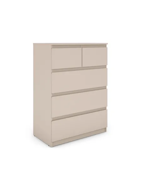 Bergen 3+2 Drawer Chest - Cashmere