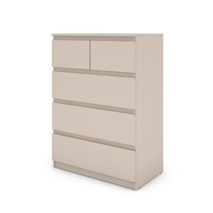 Bergen 3+2 Drawer Chest - Cashmere