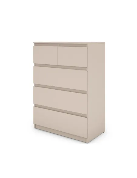 Bergen 3+2 Drawer Chest - Cashmere