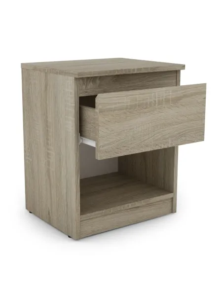Bergen 1 Drawer Bedside Locker - Sonoma Oak