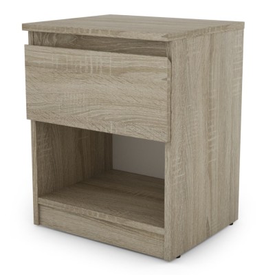 Bergen 1 Drawer Bedside Locker - Sonoma Oak
