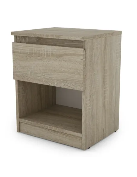 Bergen 1 Drawer Bedside Locker - Sonoma Oak