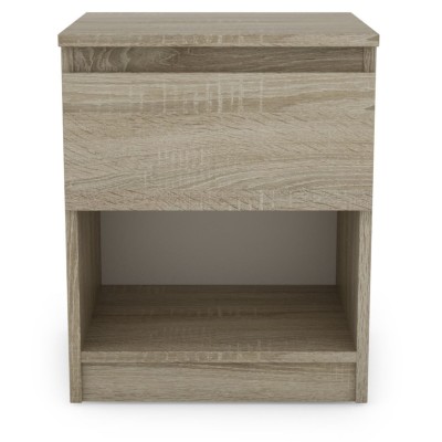 Bergen 1 Drawer Bedside Locker - Sonoma Oak