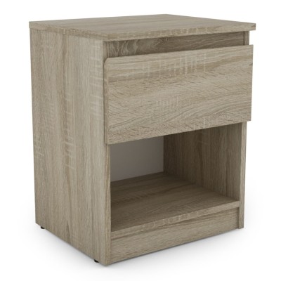 Bergen 1 Drawer Bedside Locker - Sonoma Oak