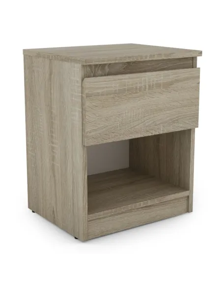 Bergen 1 Drawer Bedside Locker - Sonoma Oak