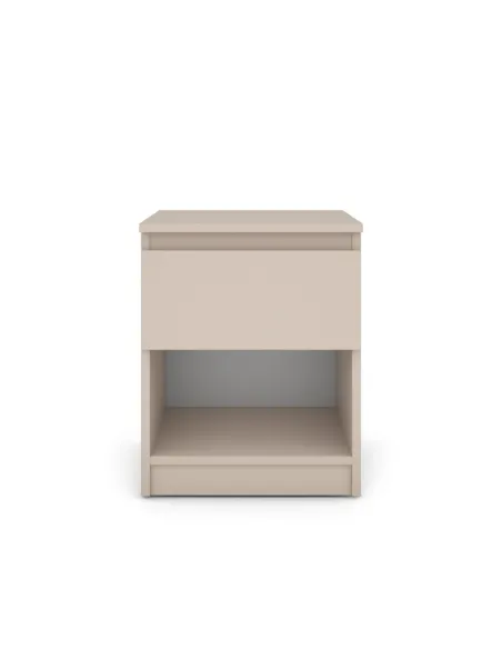 Bergen 1 Drawer Bedside Locker - Cashmere