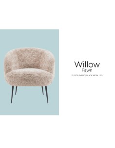 Willow Bedroom Chair - Fawn 2