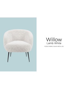 Willow Bedroom Chair - Lamb White