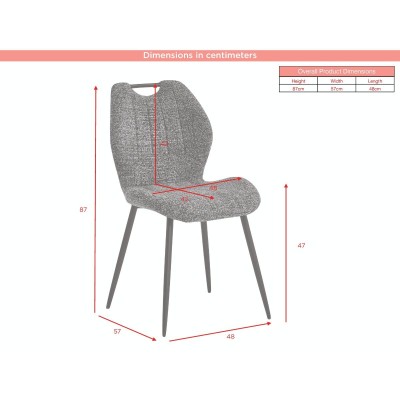 Turin Dining Chair - Light Grey